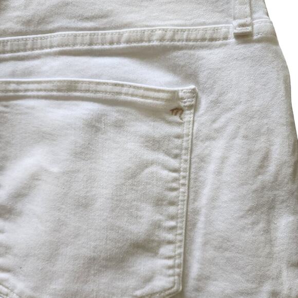 Madewell 10” High Rise Skinny Jeans Step Hem White Women's SZ 35P - NWT - Picture 7 of 11